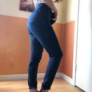 Vintage dark blue jeans